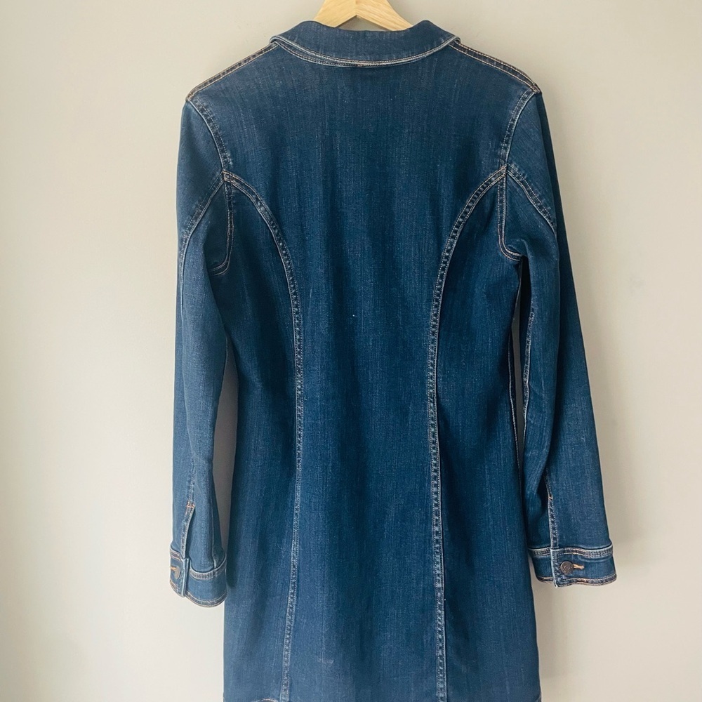 Cello Denim Long Sleeve Button-Up Dress - Picture 8 of 9